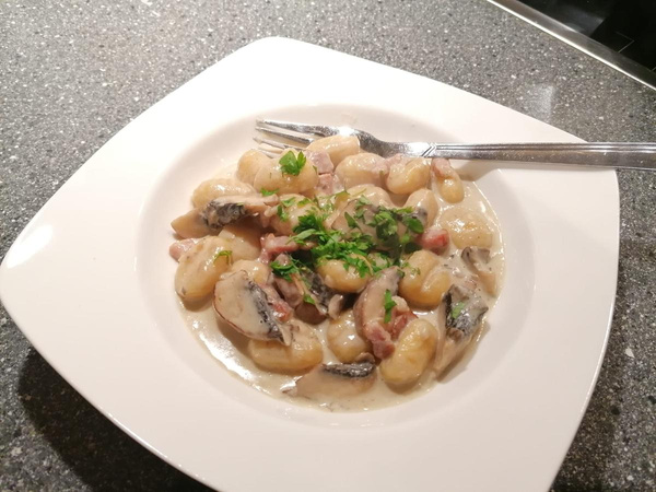 Photo de produit pour Gnocchi à la crème de champignons