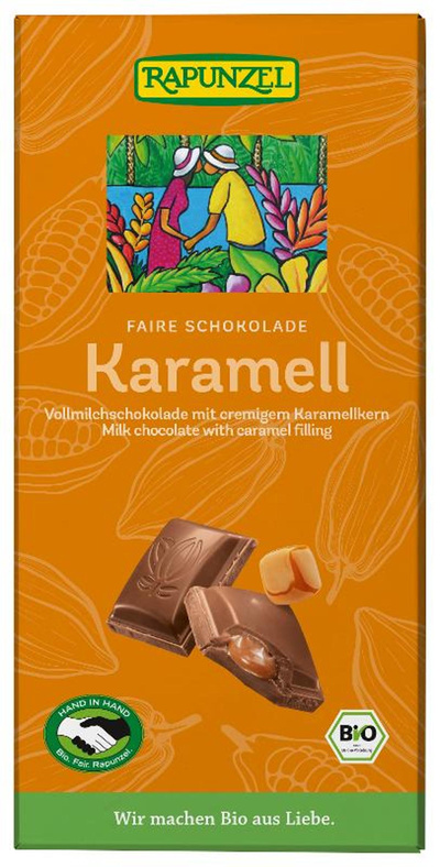 Produktfoto zu Vollmilch-Schokolade mit Karamell