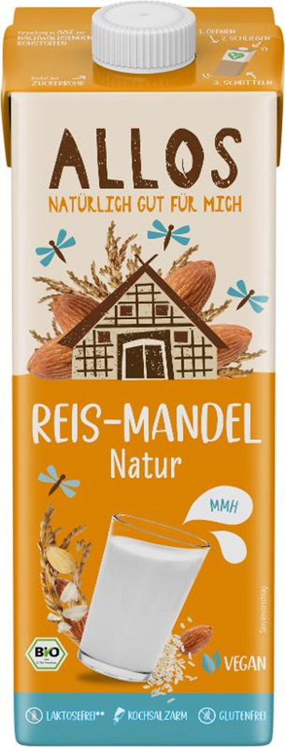 Produktfoto zu Reis-Mandel Drink Naturell, vegan