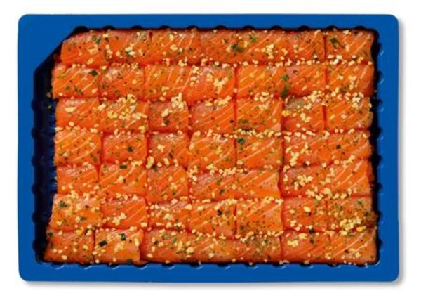 product photo for Salmon canapés "Lime", 500g fruit box