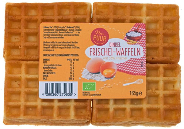 product photo for Spelt fresh egg waffles