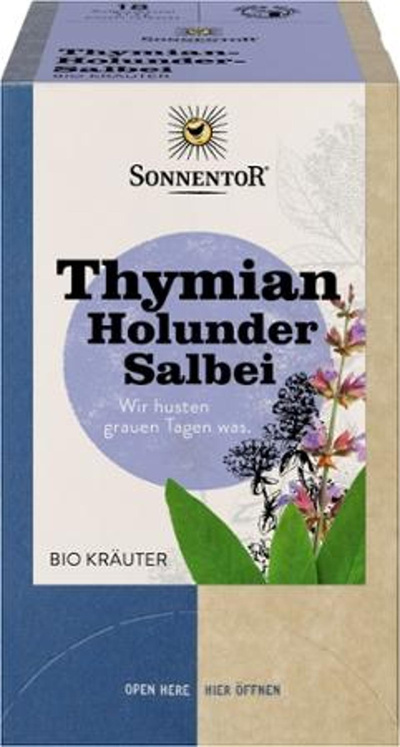 Photo de produit pour Thé de thym et de sureau à la sauge