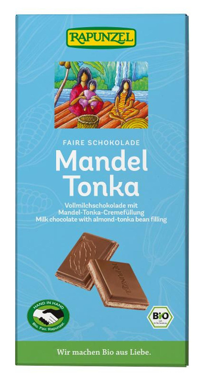 Produktfoto zu Mandel-Tonka Schokolade