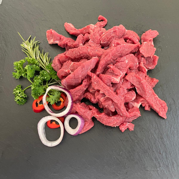 Produktfoto zu Rindergeschnetzeltes, ca. 500g