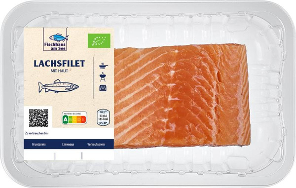 Produktfoto zu Frisches Bio-Lachsfilet mit Haut