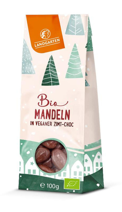 Produktfoto zu Mandeln in veganer Schokolade