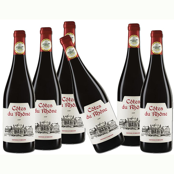 product photo for Côte du Rhône, box of 6 bottles